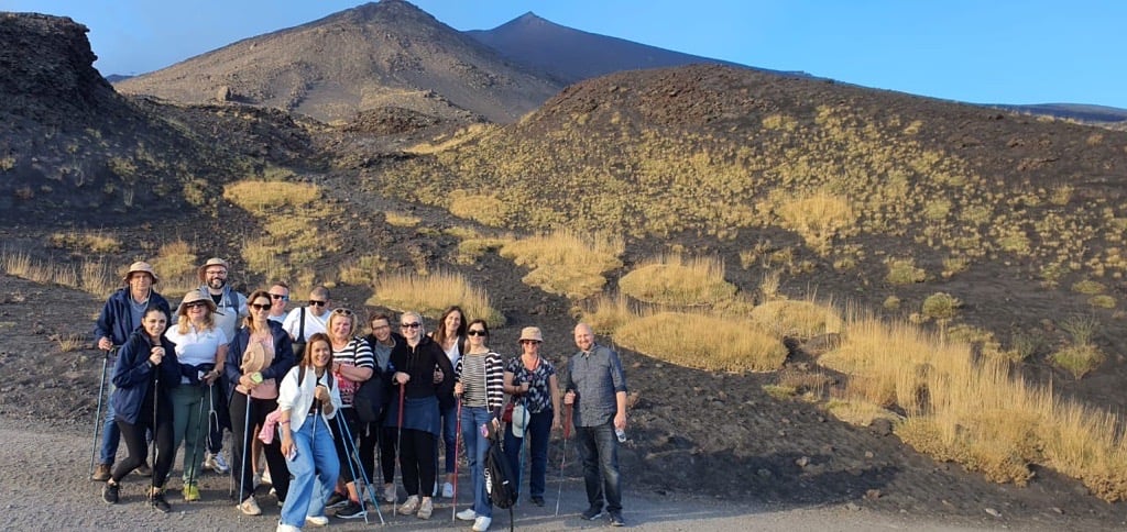 4. Scenery during the hiking route with Etna in the background - Corporate Seminar 2023 in Italy