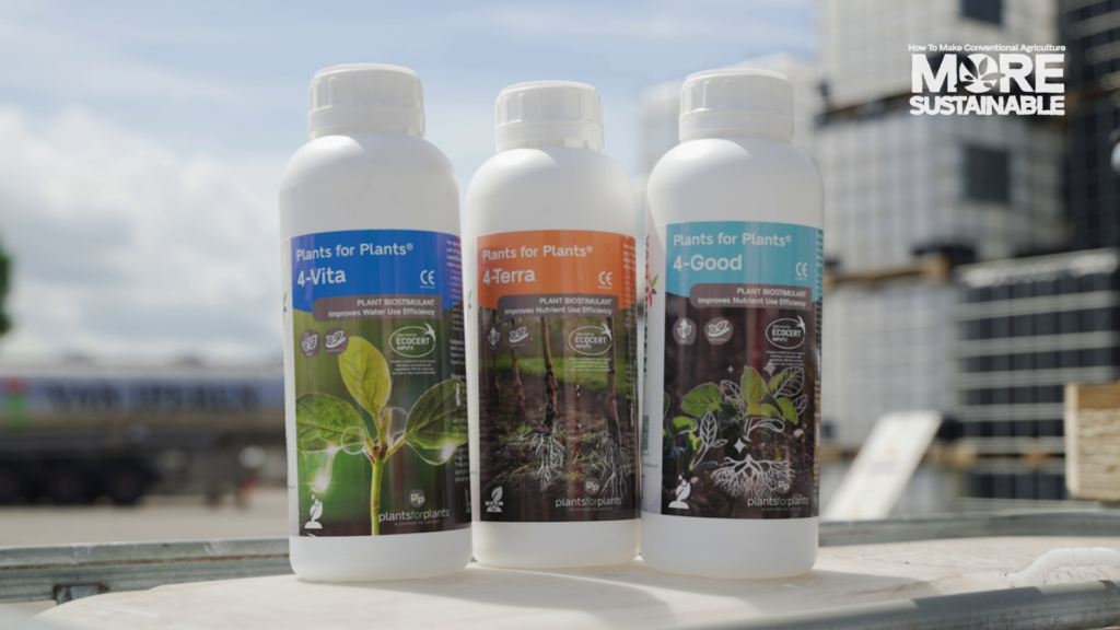 Samples of Plants for Plants range, our 100% plant-based biostimulants